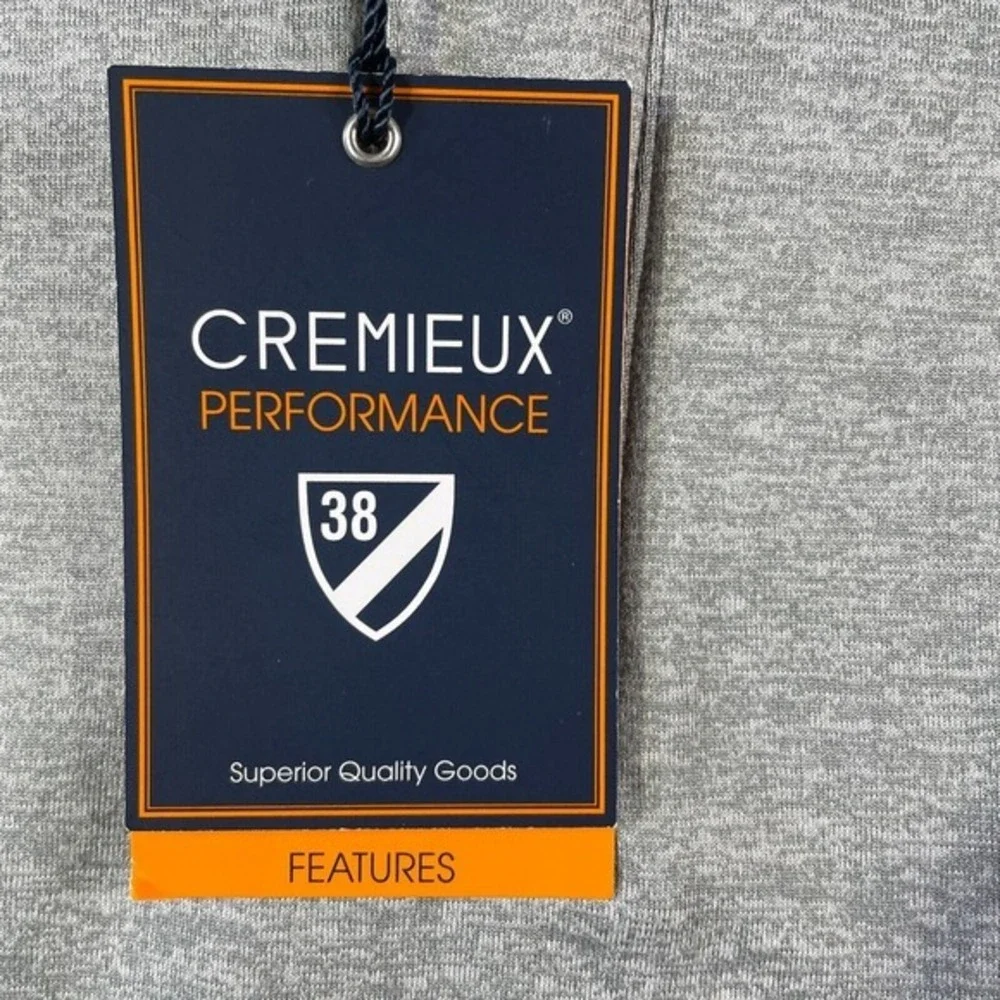 Cremieux Performance Shirt Mens‎ Size Medium Gray Sleeveless Athletic Pullover